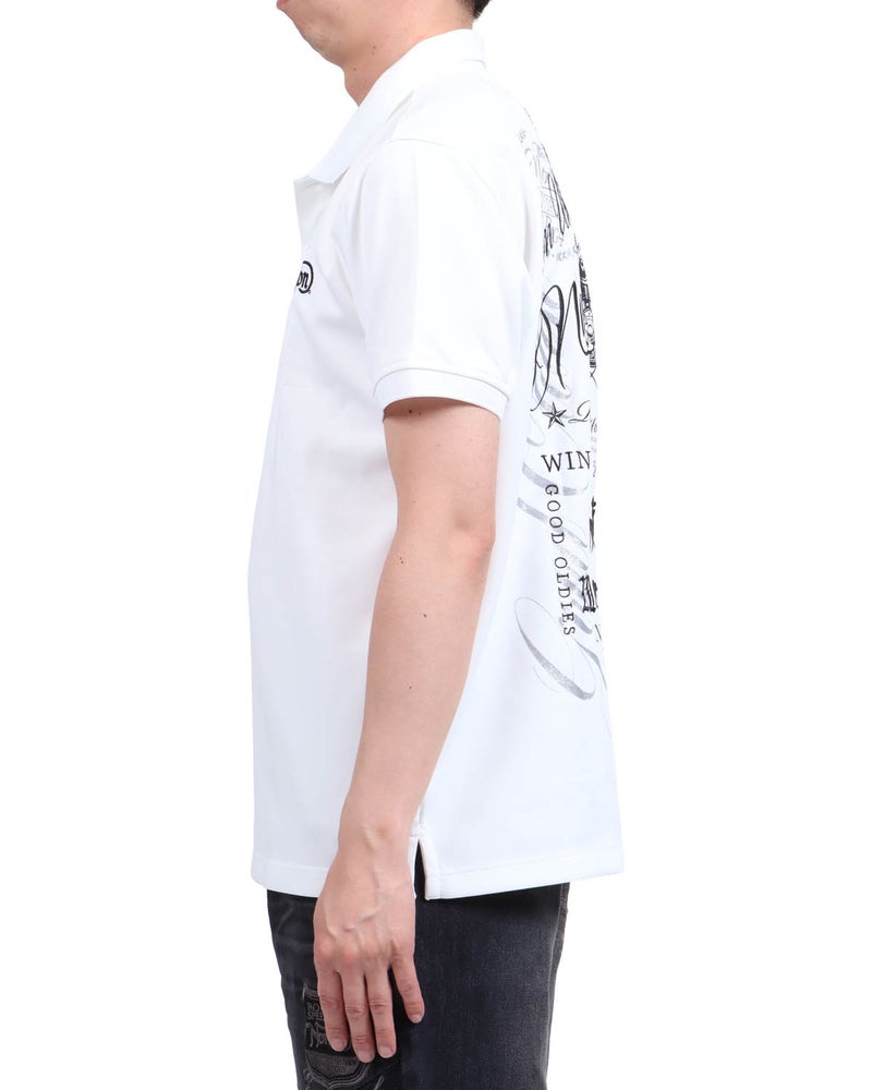 ホワイト：174cm62kg(Lサイズ着用)