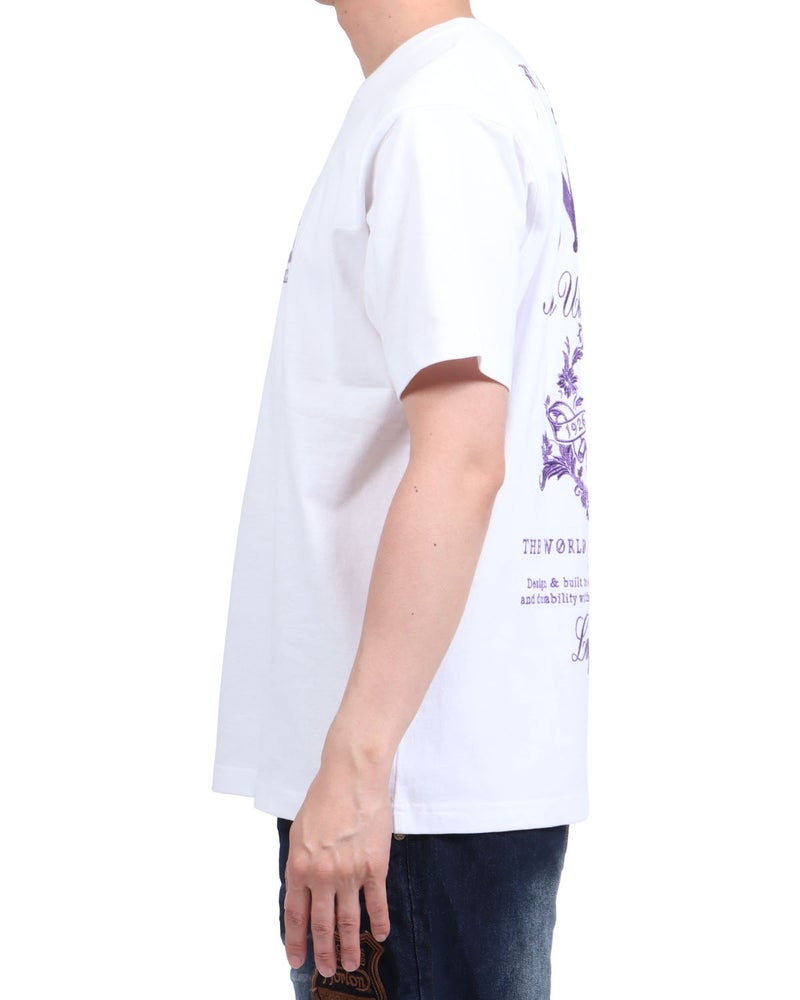 ホワイト：174cm62kg(Lサイズ着用)