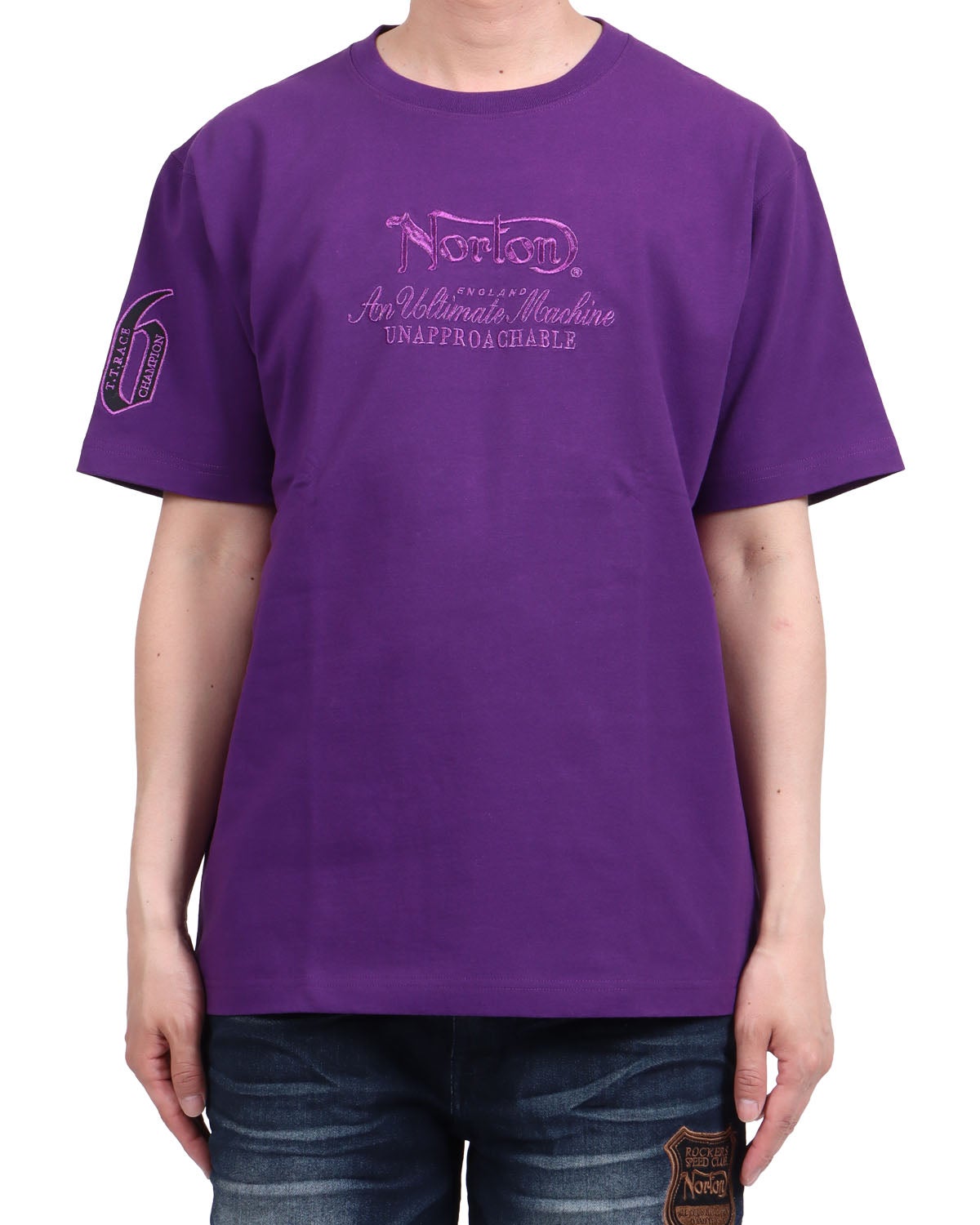 ダークパープル：174cm62kg(Lサイズ着用)