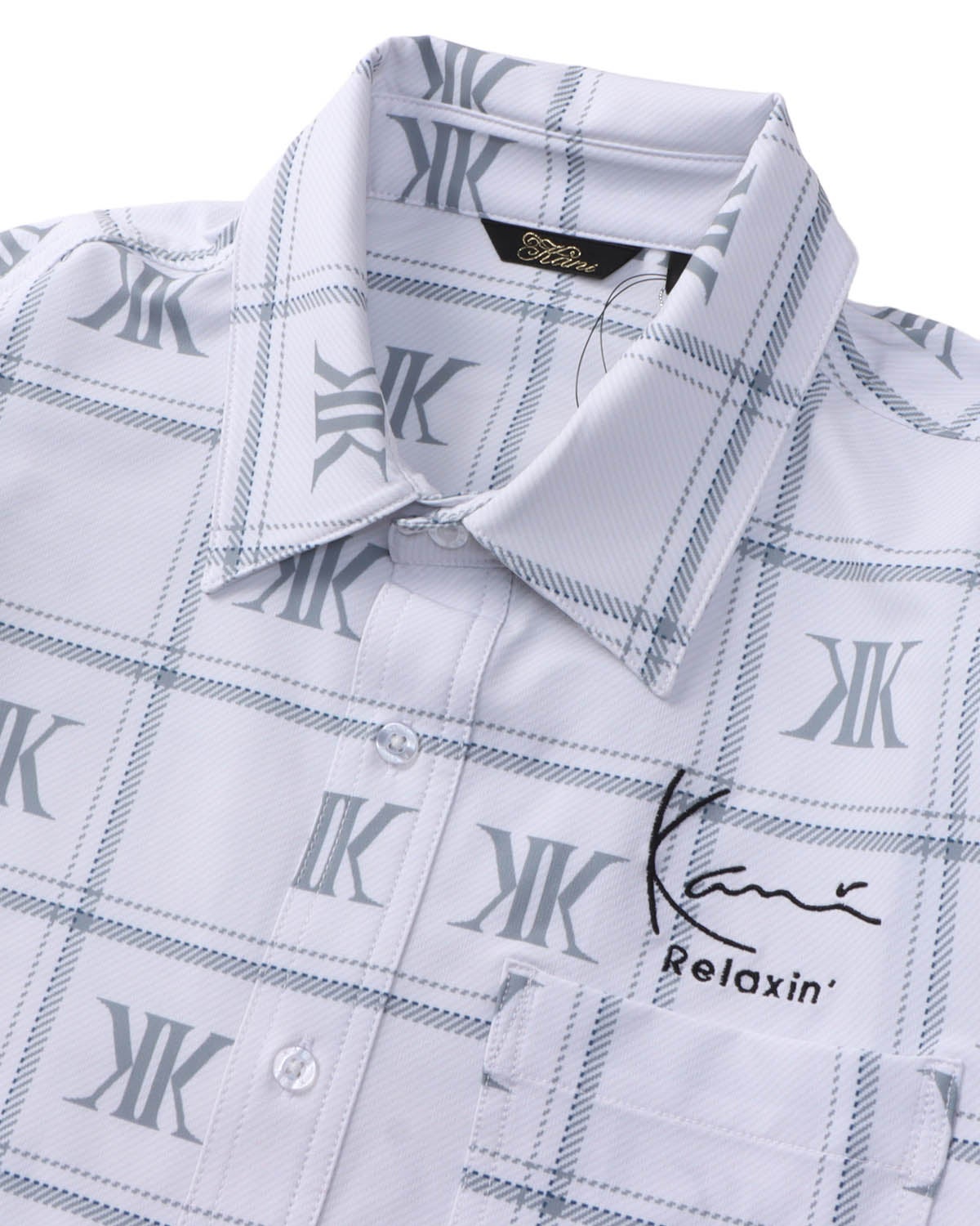 XL kj 着用 半袖シャツ チェーンパターン Karl Kani] ハイブリッド 多機能 チェック 半袖 シャツ | PEET ONLINE