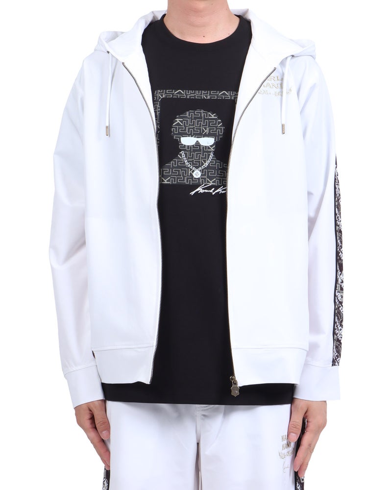 ホワイト：174cm62kg(Lサイズ着用)