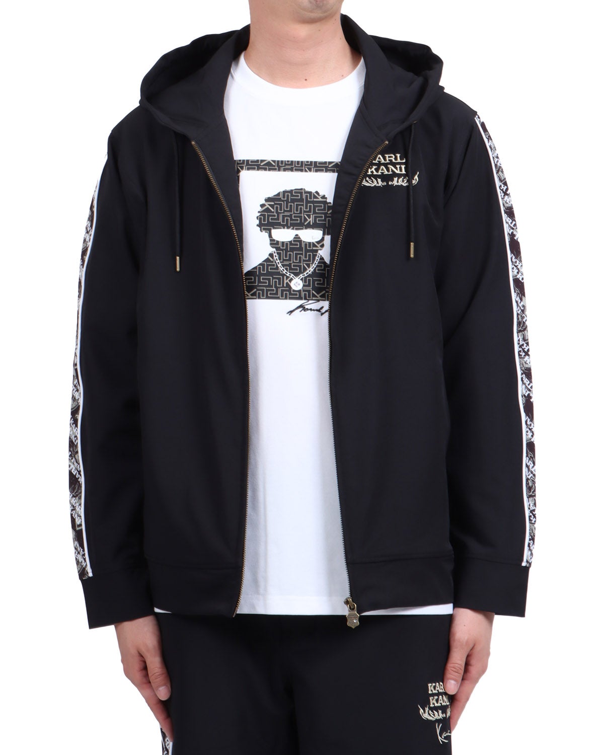 Karl Kani] ハイブリッド 多機能 ゴールド バックス パーカー | PEET