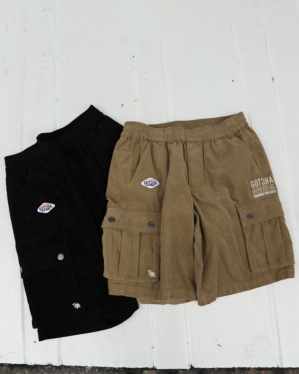 サマー コーデュロイ カーゴ ショーツ