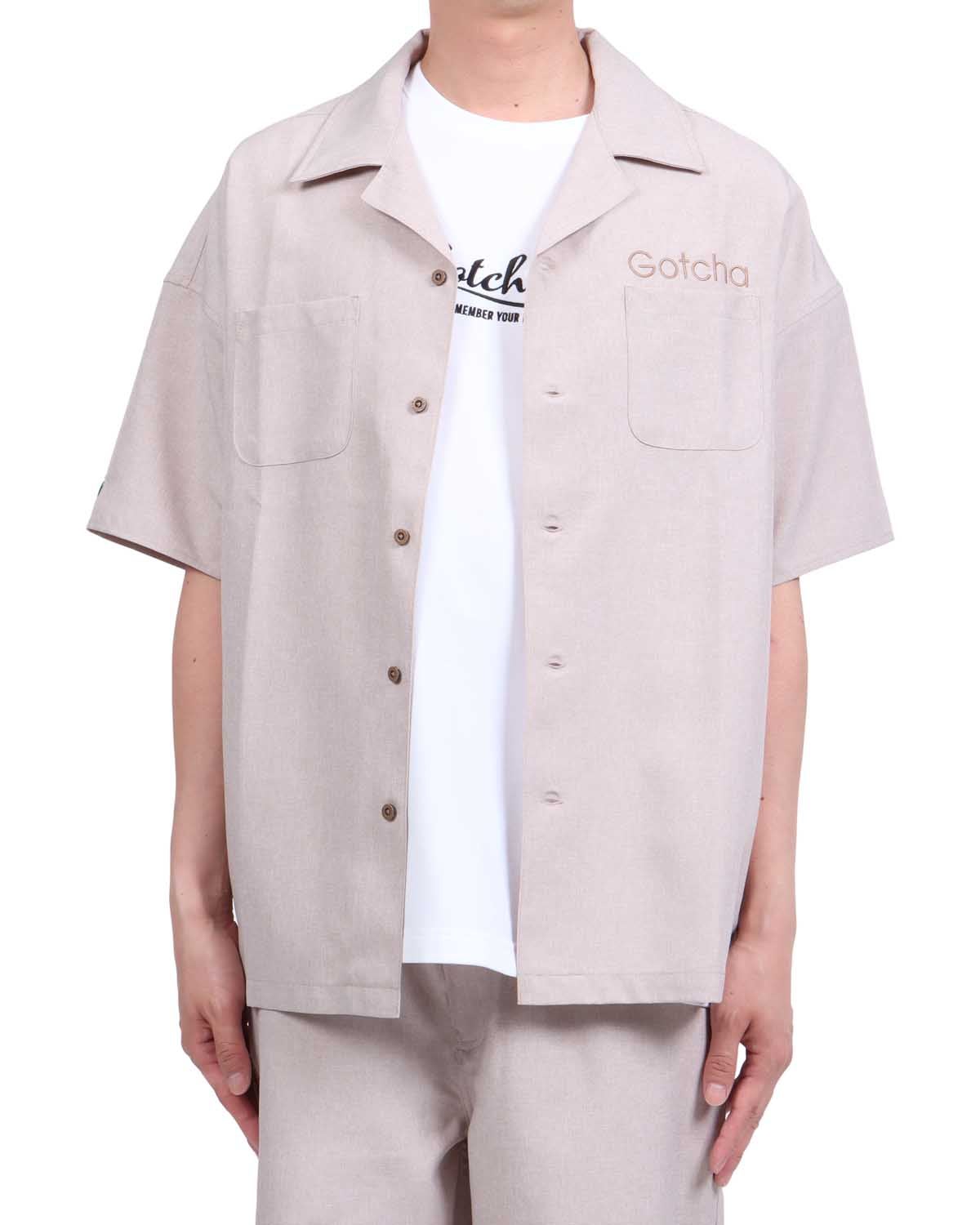 ベージュ：174cm62kg(Lサイズ着用)