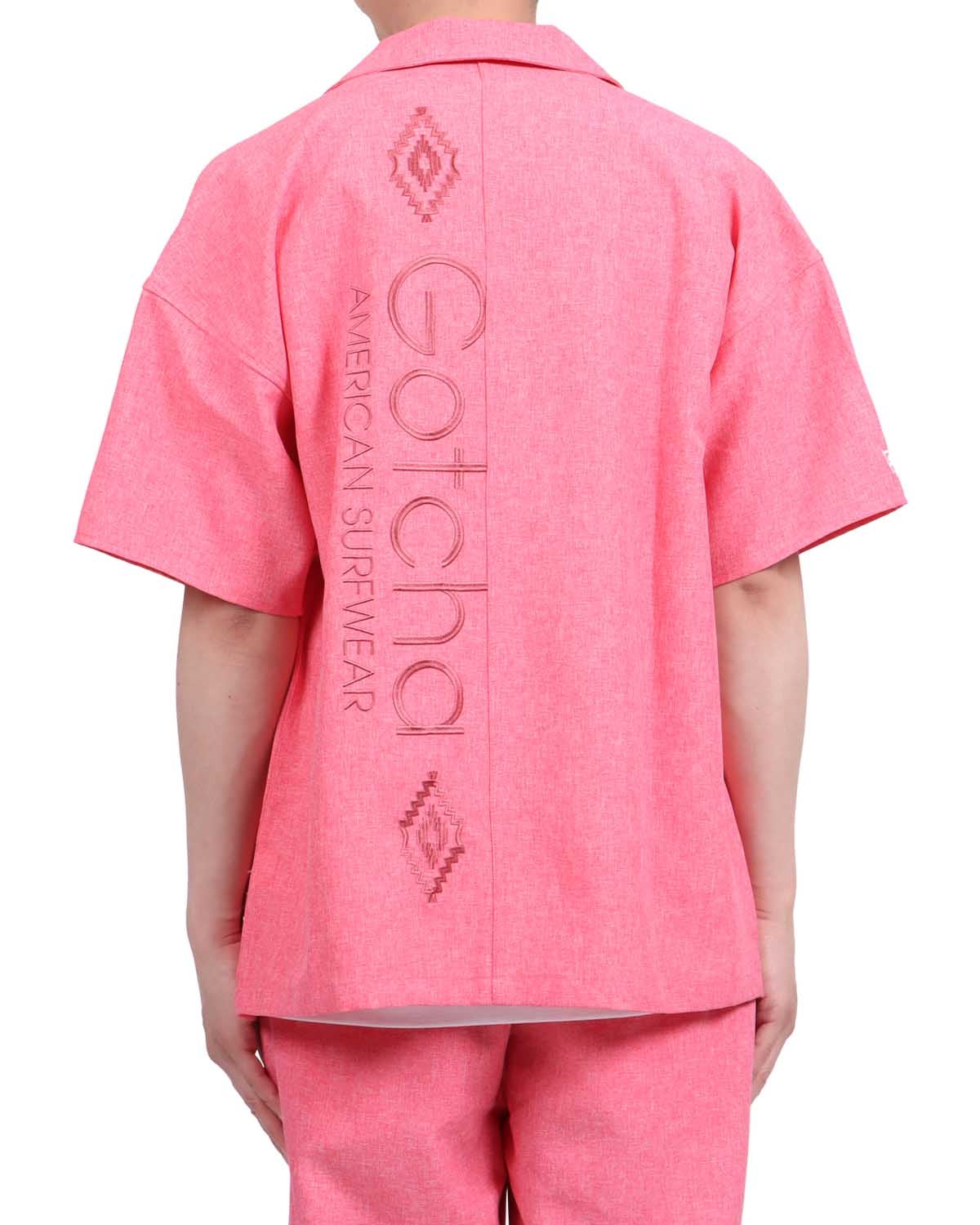 ピンク：174cm62kg(Lサイズ着用)