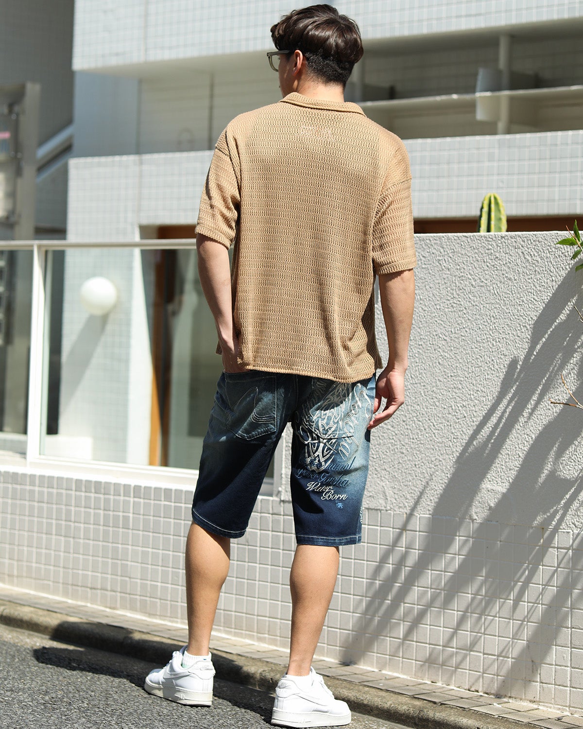 インディゴ：180cm/70kg(Lサイズ着用)