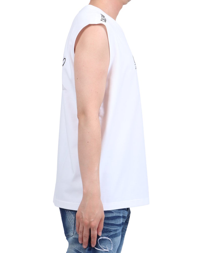 ホワイト：174cm62kg(Lサイズ着用)