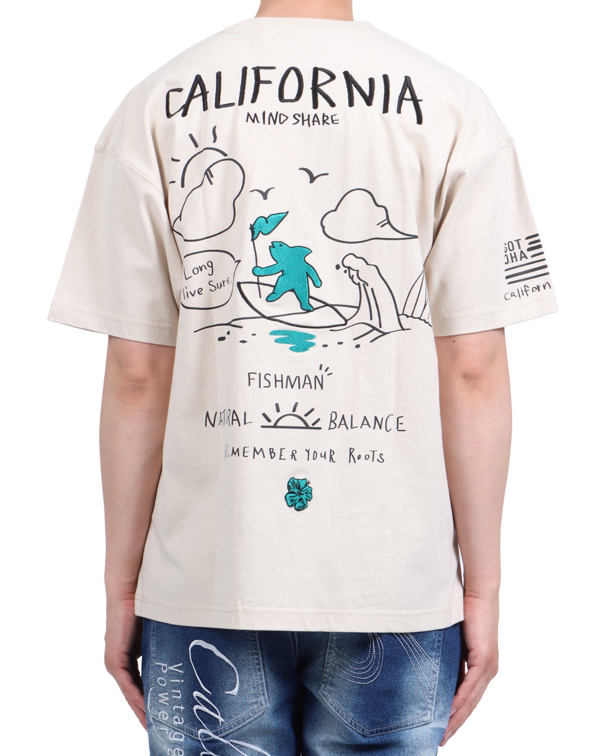 サンドベージュ：174cm62kg(Lサイズ着用)