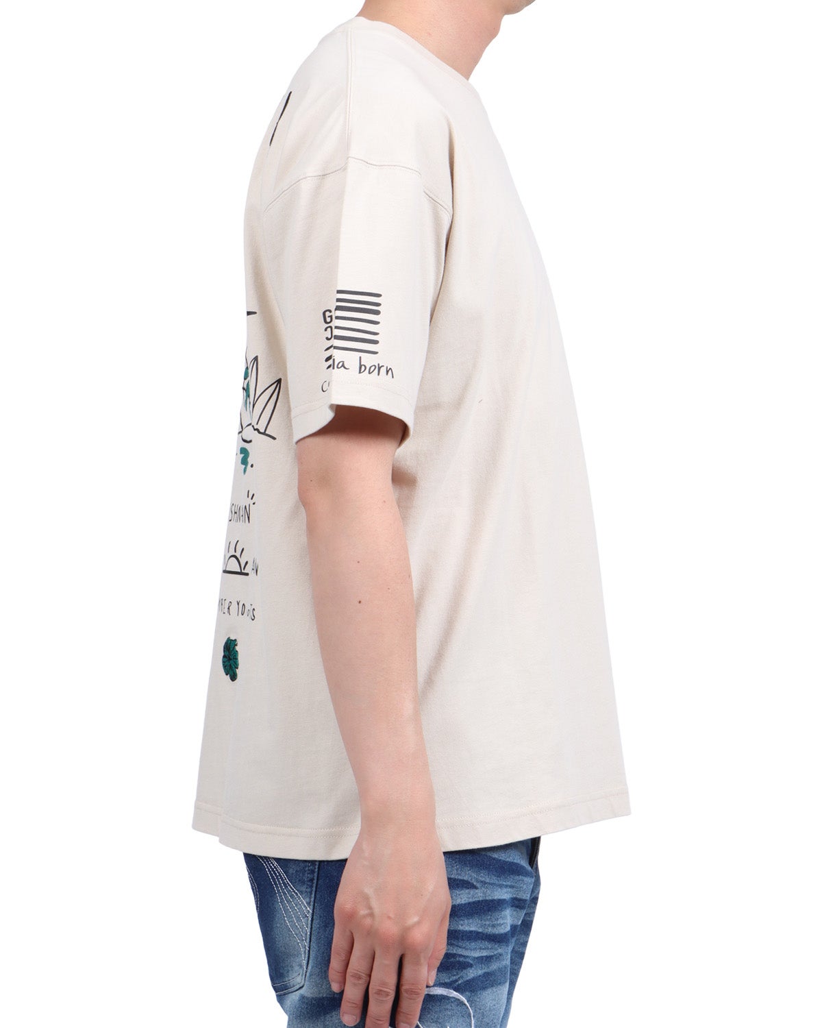 サンドベージュ：174cm62kg(Lサイズ着用)