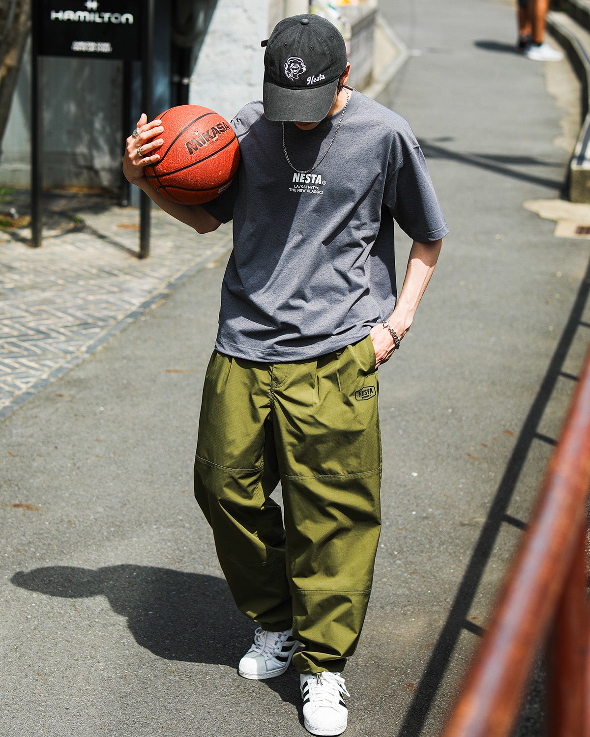 チャコール：175cm(Mサイズ着用)