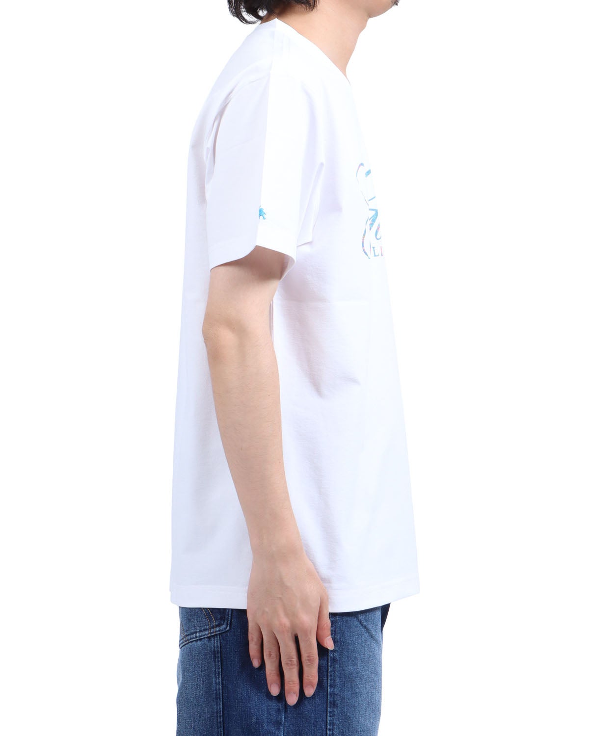 ホワイト：173cm63kg(Lサイズ着用)