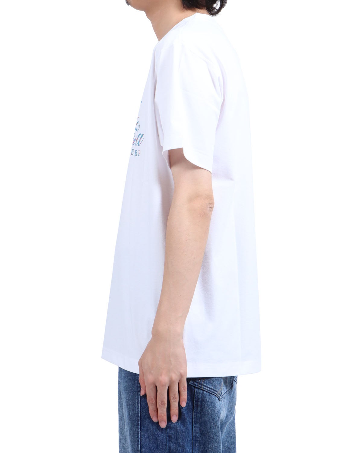 ホワイト：173cm63kg(Lサイズ着用)