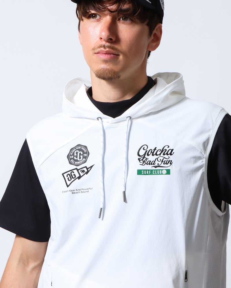 ホワイト：180cm/70kg(Lサイズ着用)