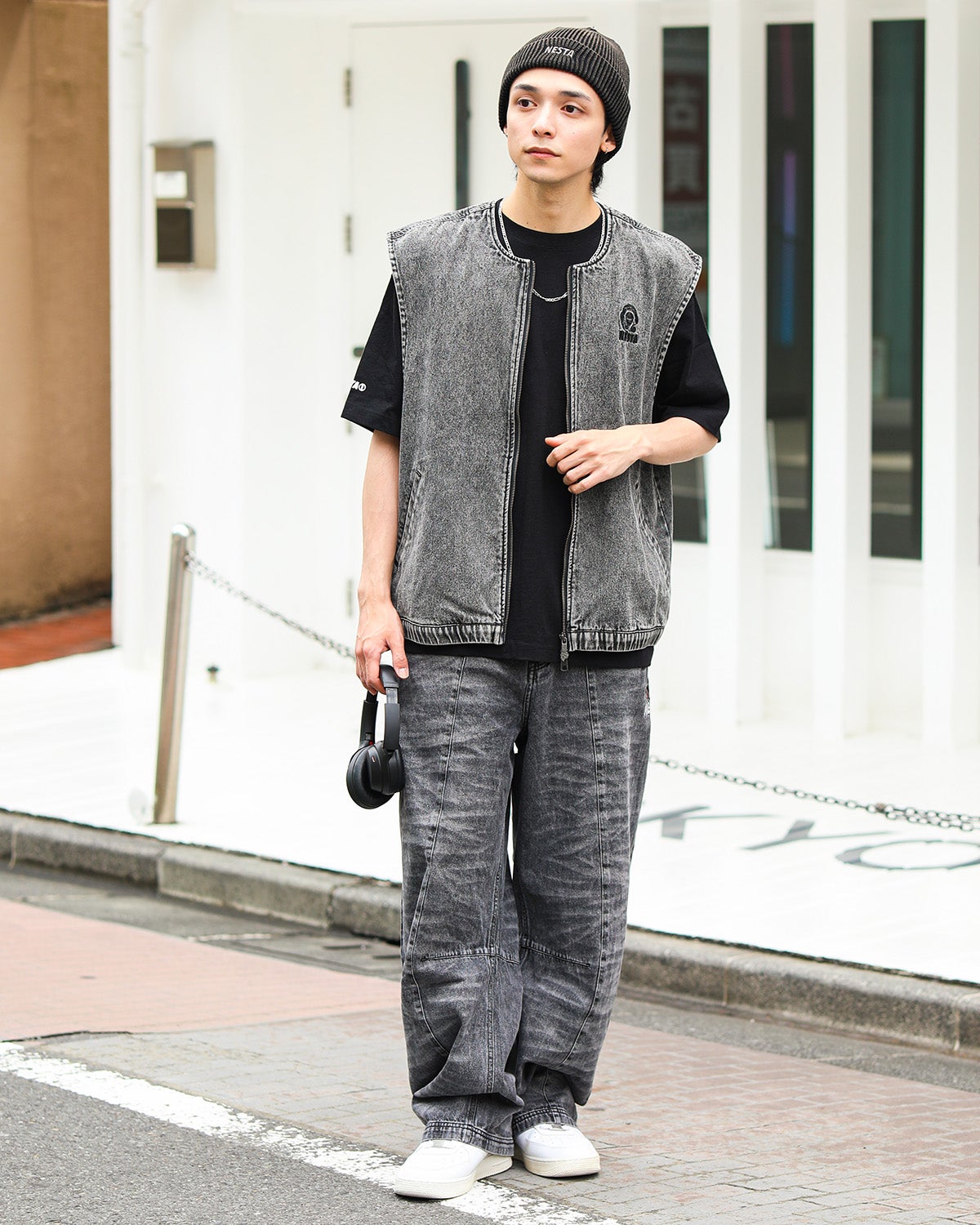 NESTA BRAND] アイコン Wジップ ケミカル デニム ベスト | PEET ONLINE