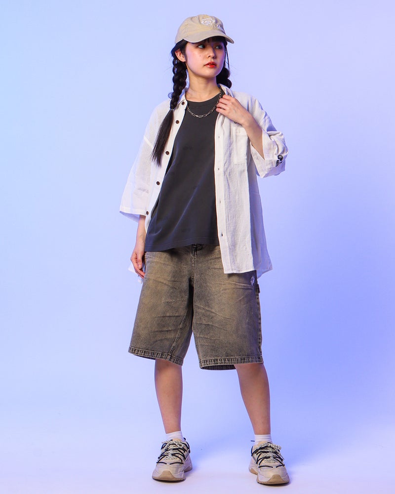 ホワイト：160cm(Lサイズ着用)