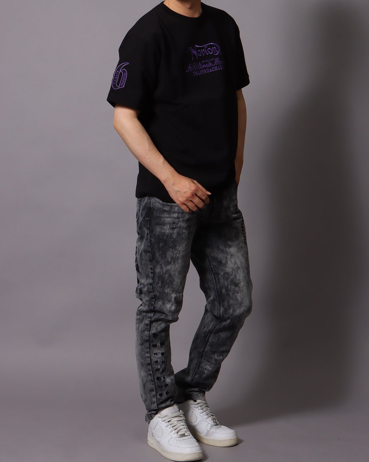 ブラック：178cm/75kg(Lサイズ着用)