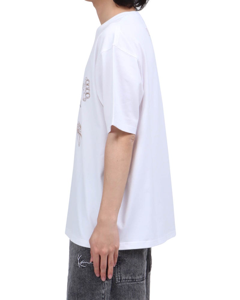 ホワイト：173cm63kg(Lサイズ着用)