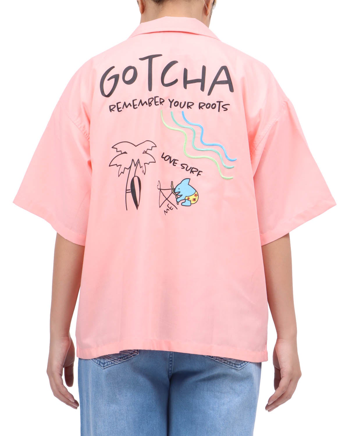 ピンク：167cm(Lサイズ着用)