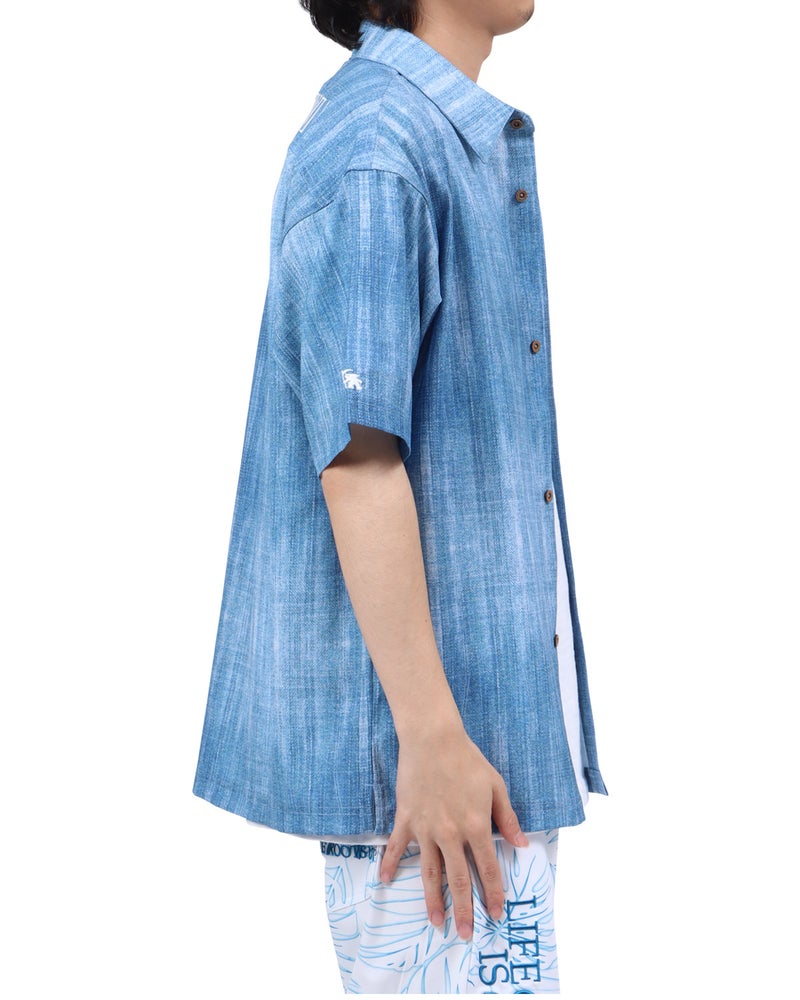 インディゴ：173cm63kg(Lサイズ着用)