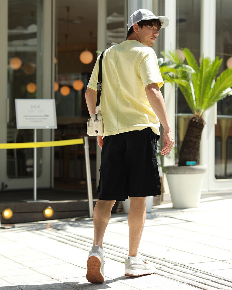 クリーム：180cm/70kg(Lサイズ着用)