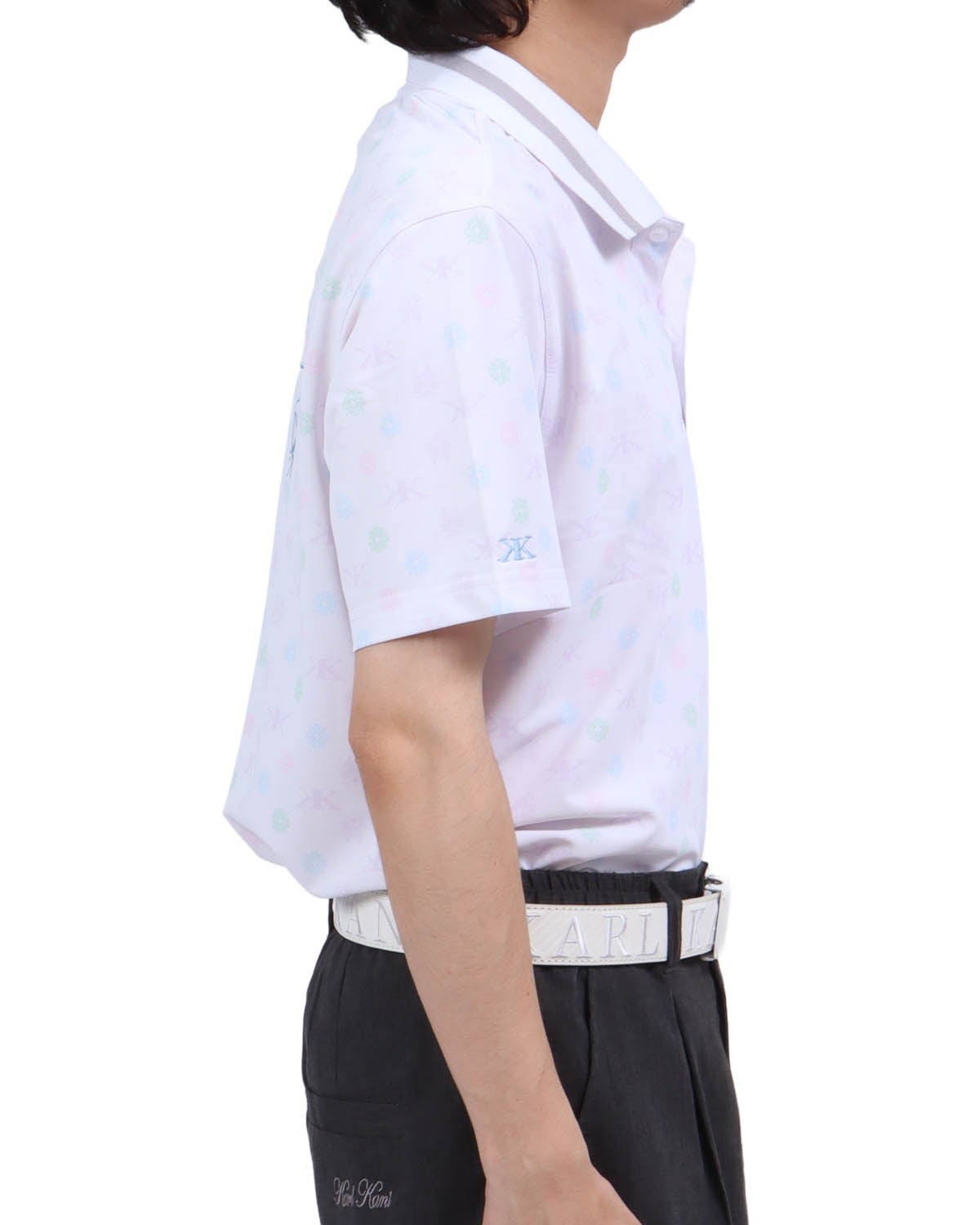 ホワイト：173cm63kg(Lサイズ着用)