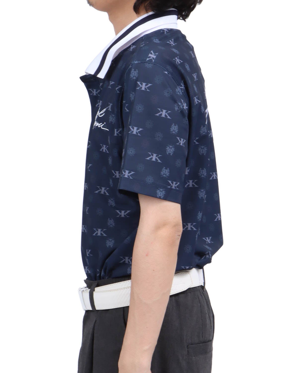 ダークネイビー：173cm63kg(Lサイズ着用)