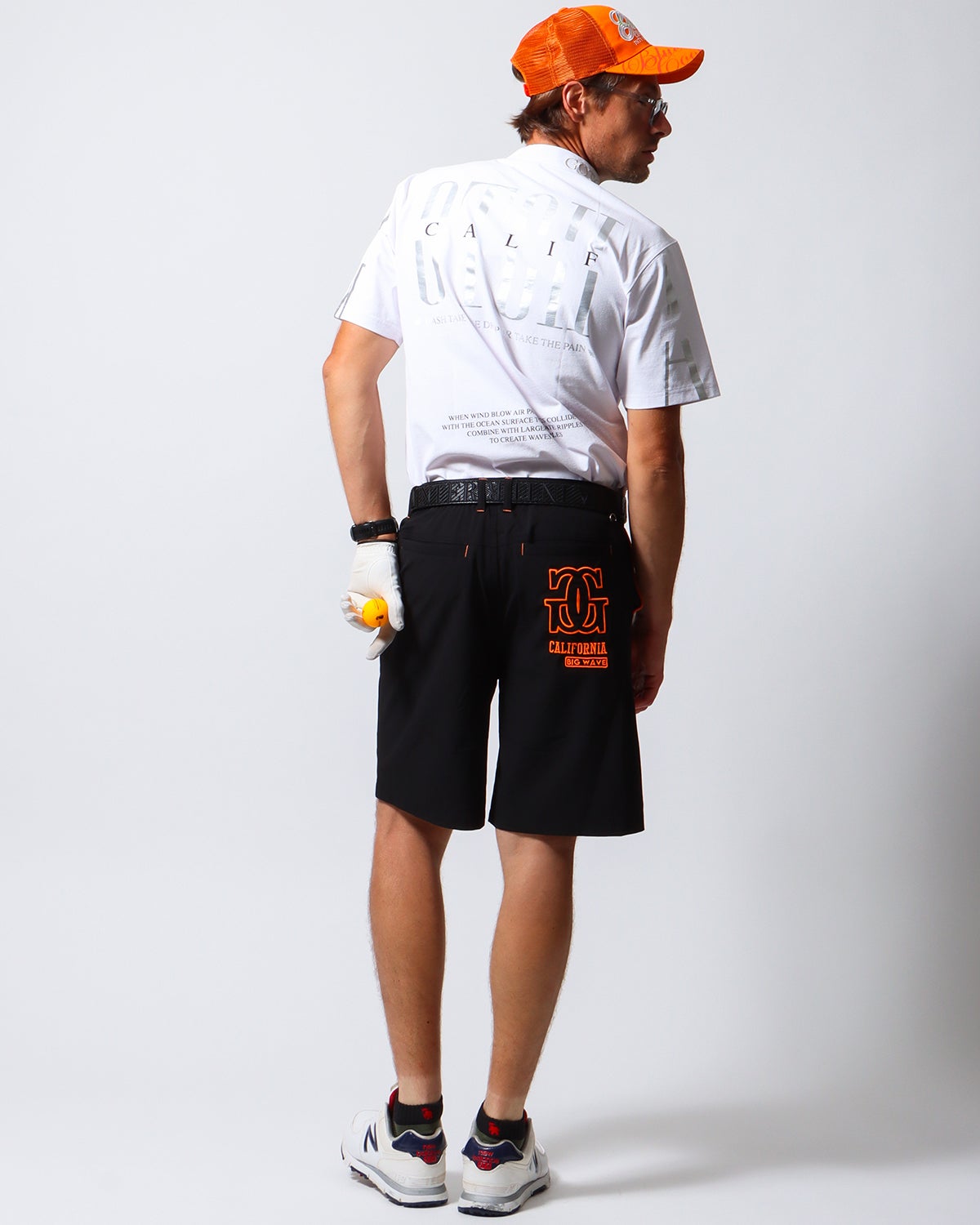 ホワイト：183cm/70kg(Lサイズ着用)