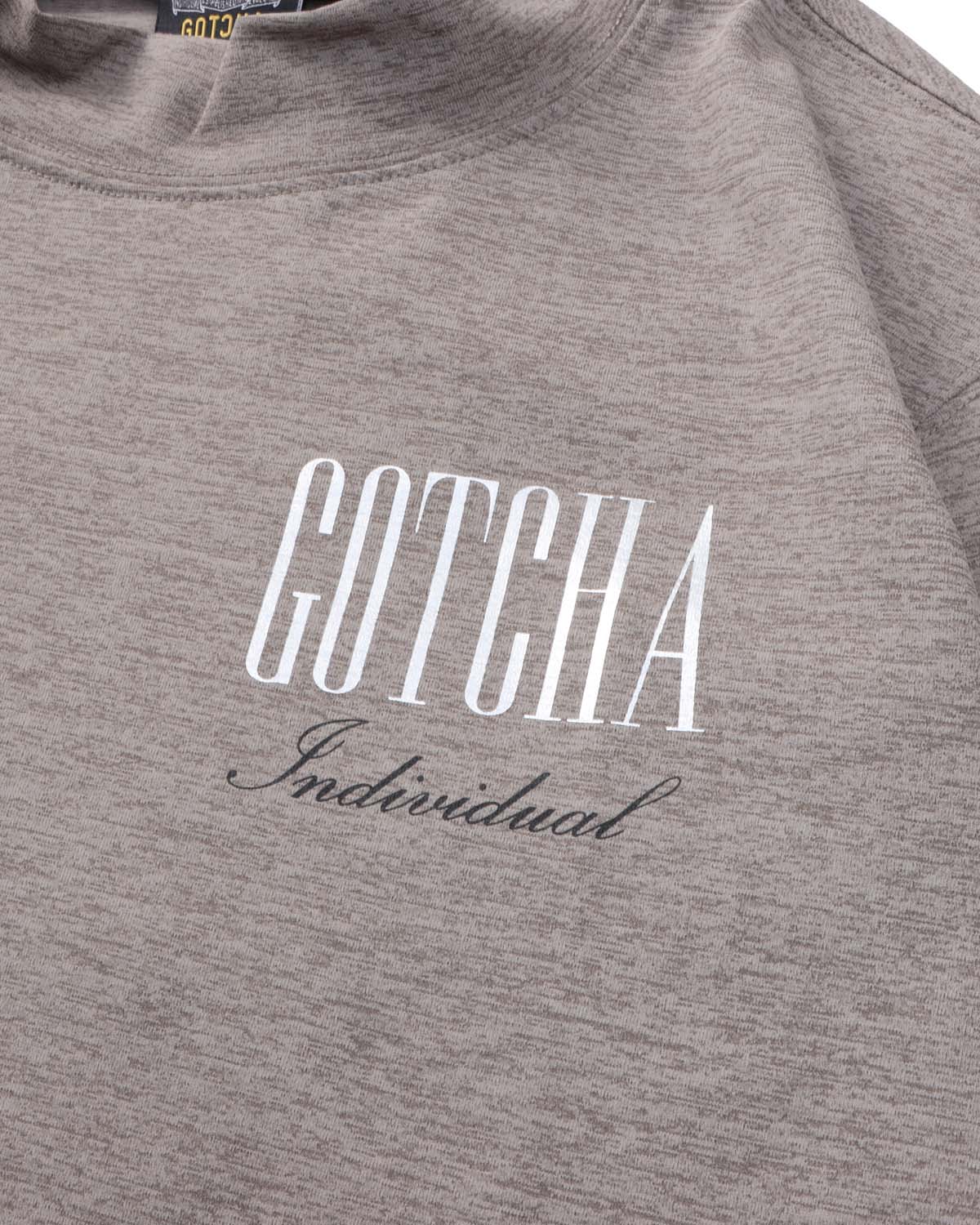 GOTCHA GOLF] マルチ機能 遮熱 メタリック ビッグロゴ ハイネック T