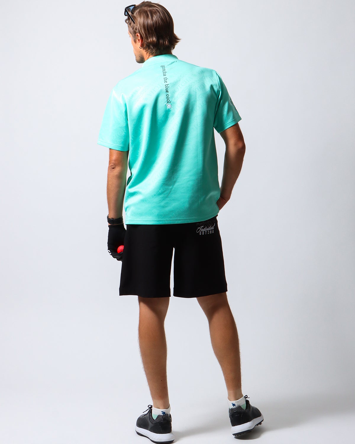 ミントグリーン：183cm/70kg(Lサイズ着用)