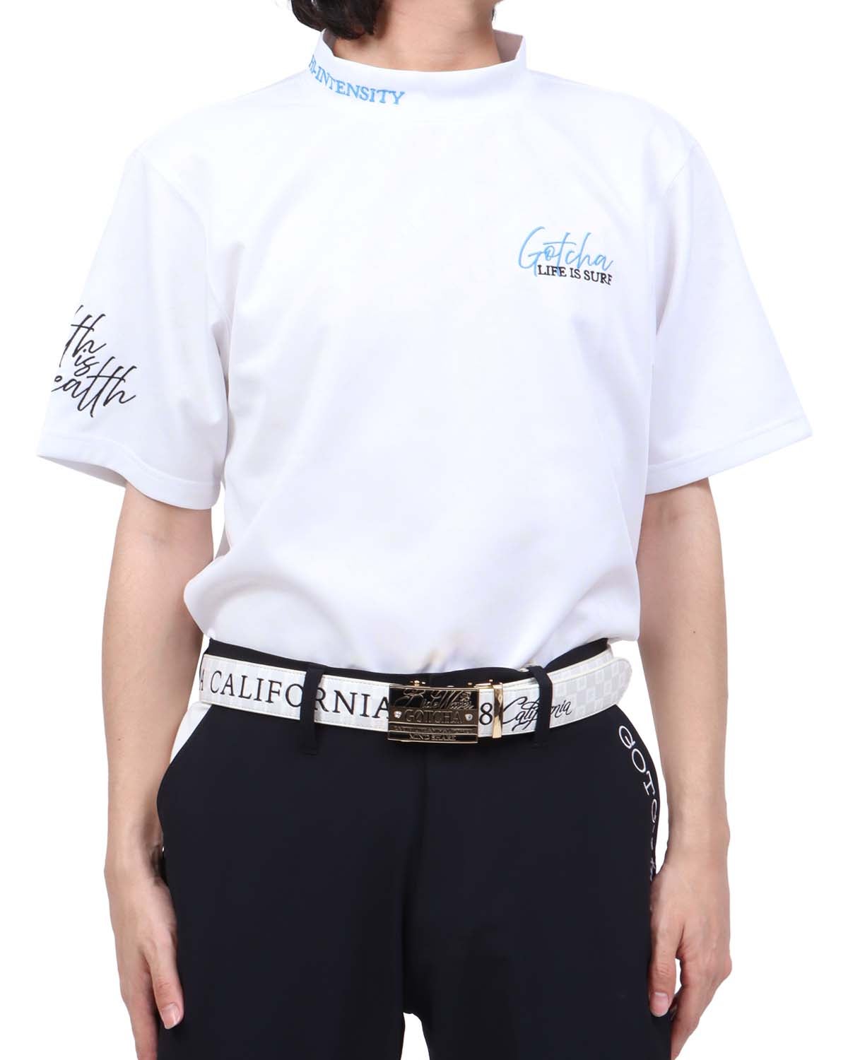 ホワイト：173cm63kg(Lサイズ着用)