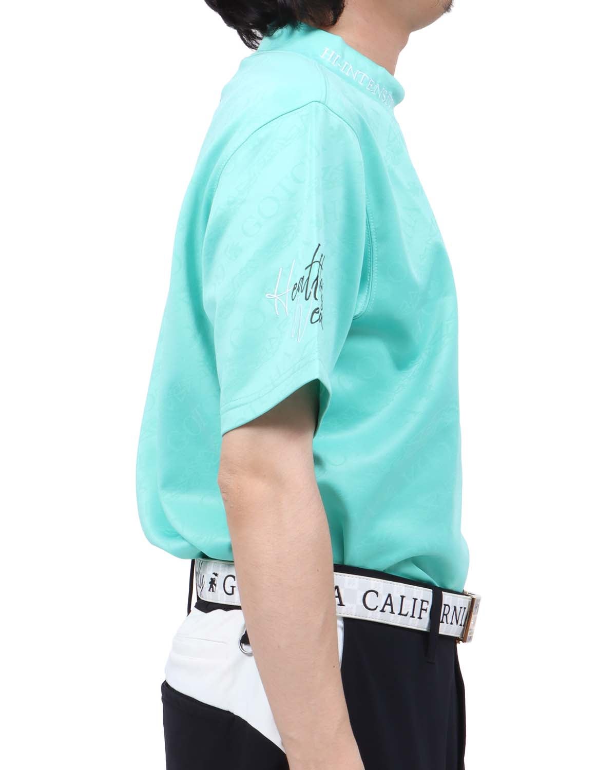 ミントグリーン：173cm63kg(Lサイズ着用)