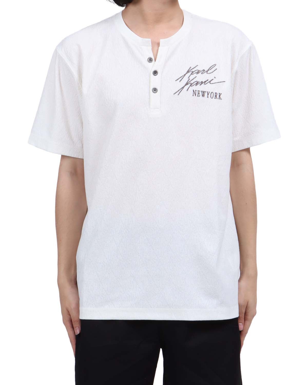 Karl Kani] スクエアー ジャカード ヘンリー Tシャツ | PEET ONLINE STORE