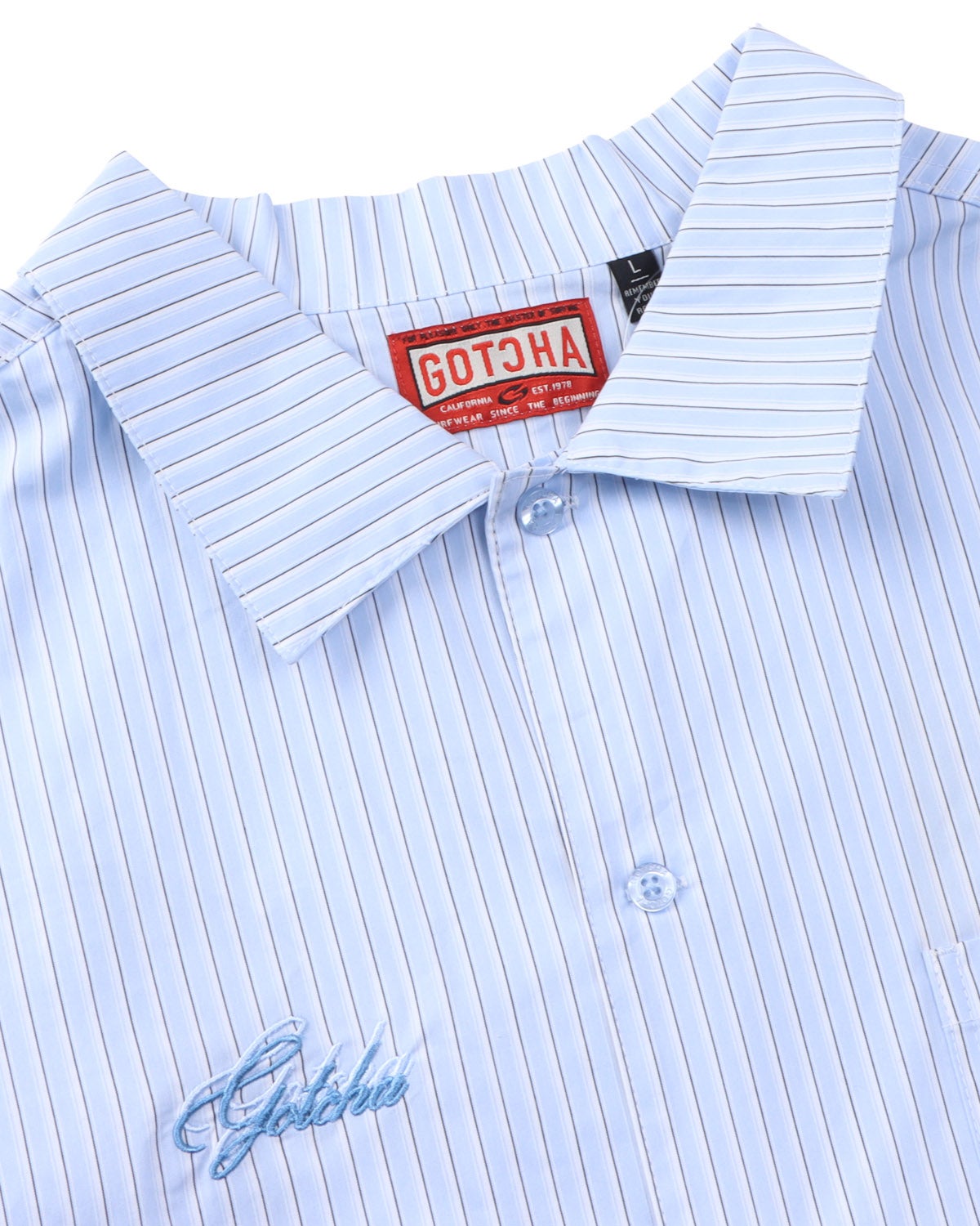 GOTCHA] コアライン ブルーストライプ シャツ | PEET ONLINE STORE