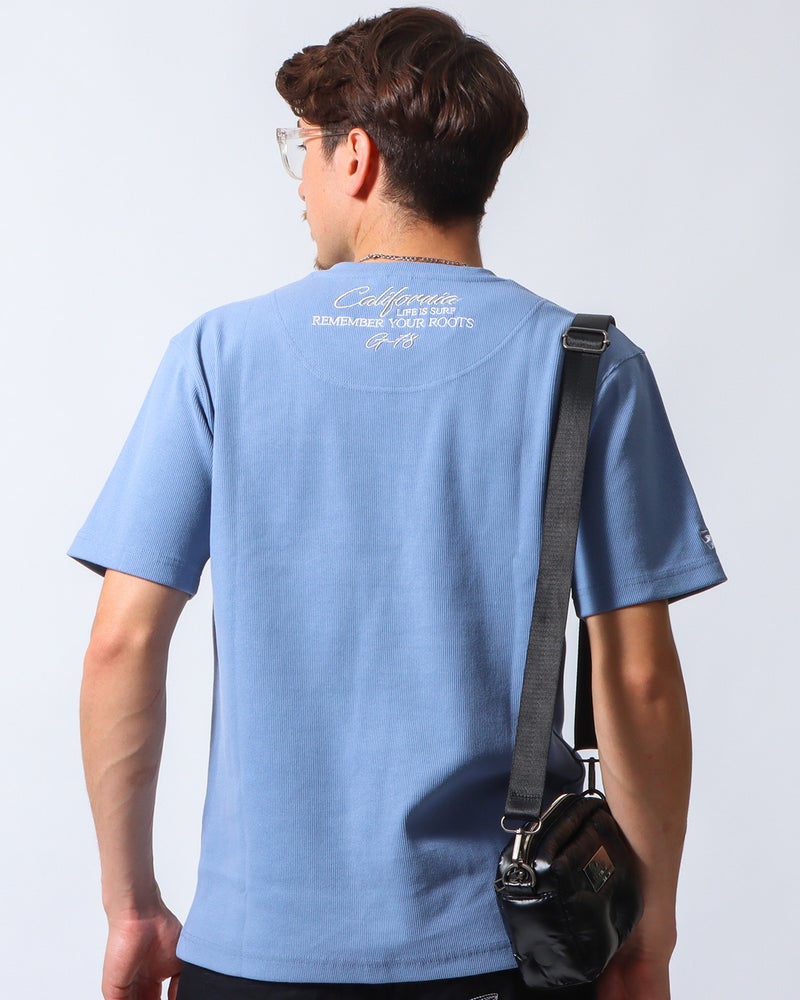 ブルーグレー：180cm/70kg(Lサイズ着用)