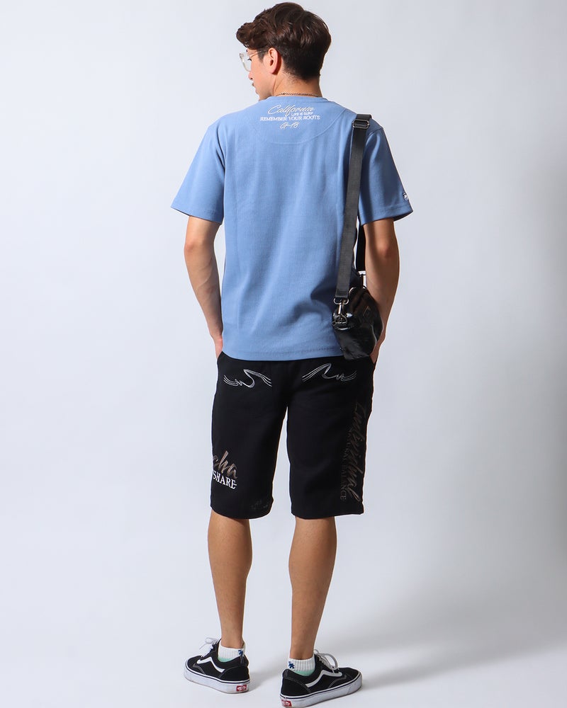 ブルーグレー：180cm/70kg(Lサイズ着用)