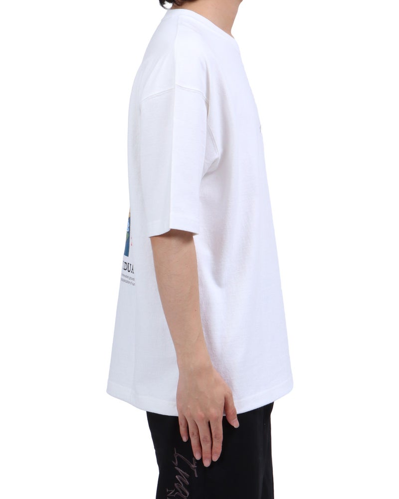 ホワイト：173cm63kg(Lサイズ着用)