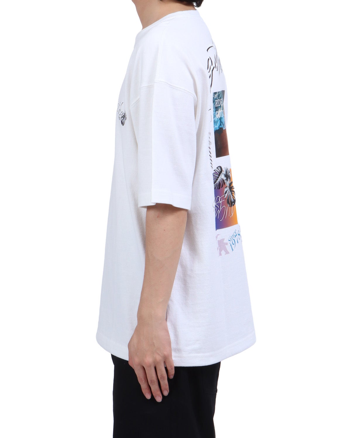 ホワイト：173cm63kg(Lサイズ着用)