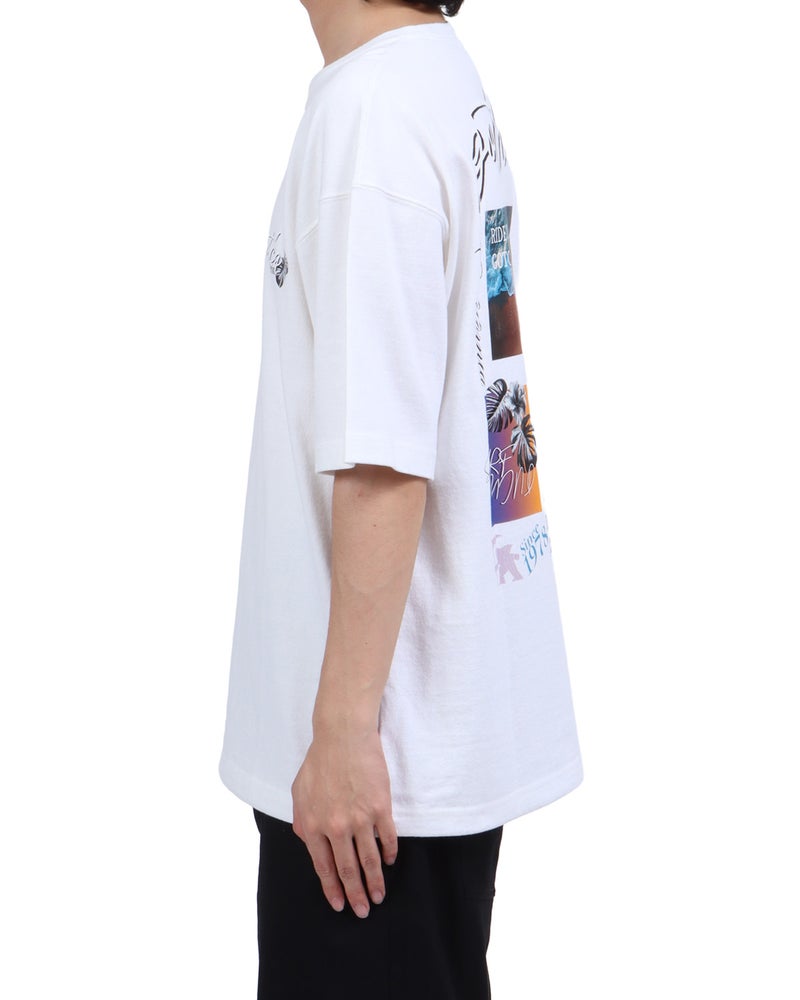 ホワイト：173cm63kg(Lサイズ着用)
