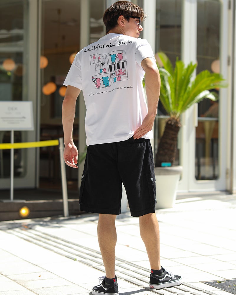 ホワイト：180cm/70kg(Lサイズ着用)