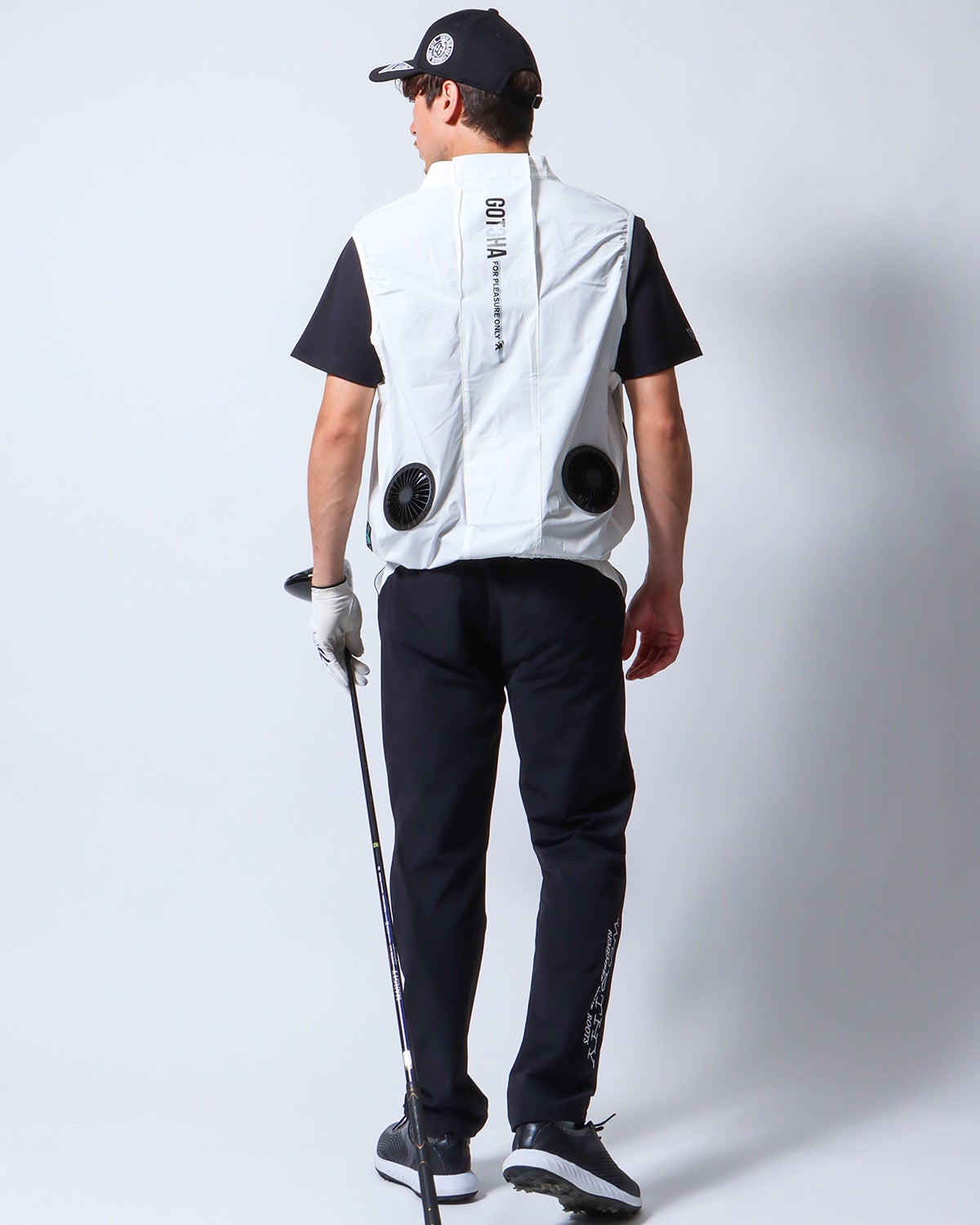 ホワイト：180cm/70kg(Lサイズ着用)