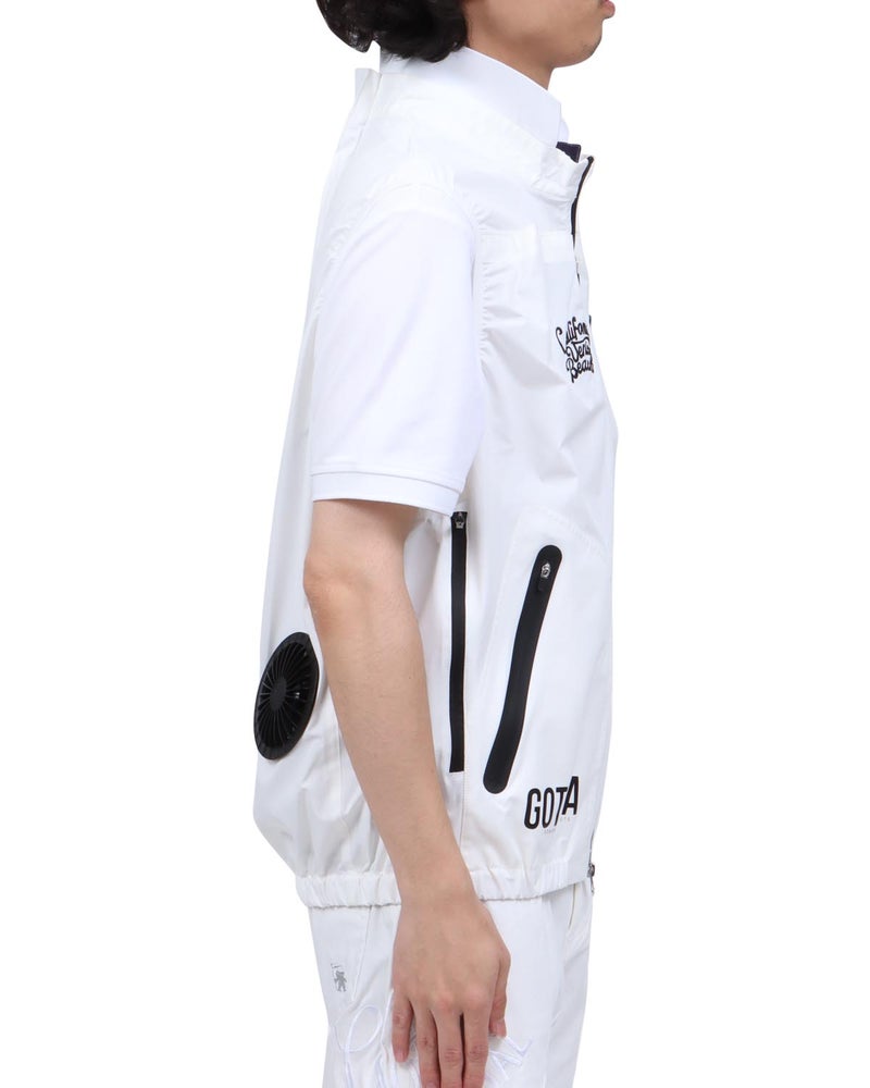 ホワイト：173cm63kg(Lサイズ着用)