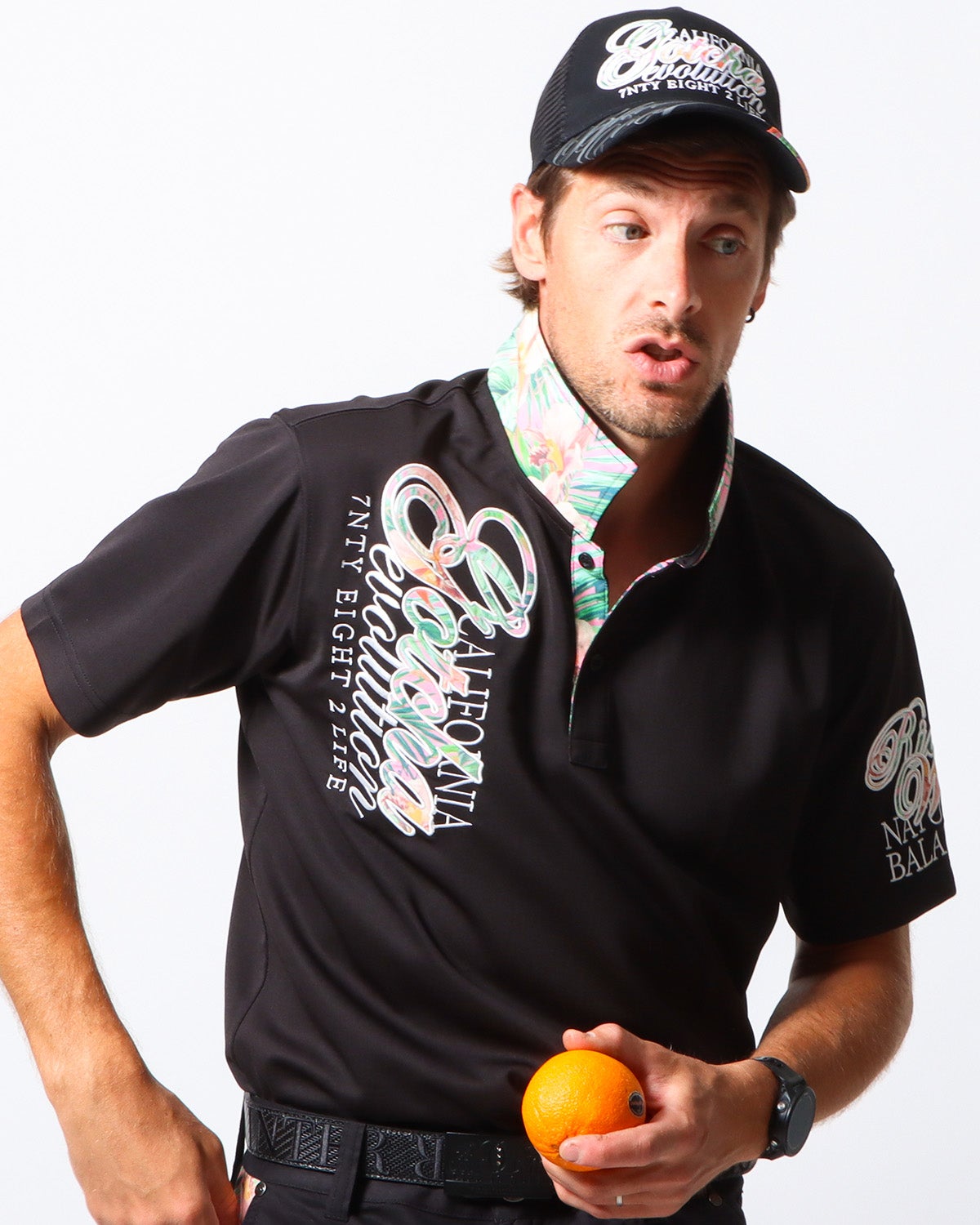 GOTCHA GOLF] ドライ ボタニカルロゴ ポロ | PEET ONLINE STORE