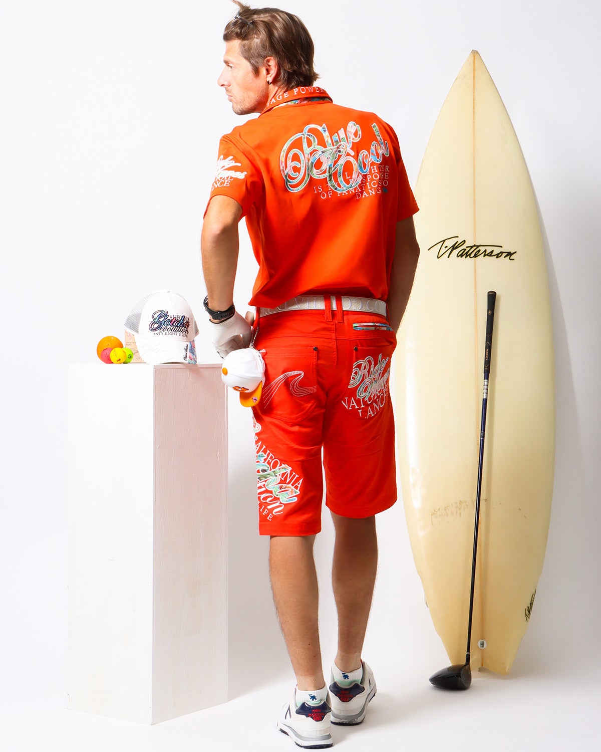 オレンジ：183cm/70kg(Lサイズ着用)