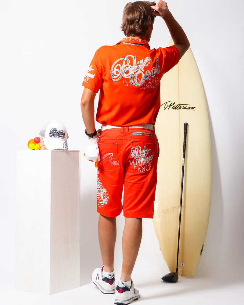 オレンジ：183cm/70kg(Lサイズ着用)