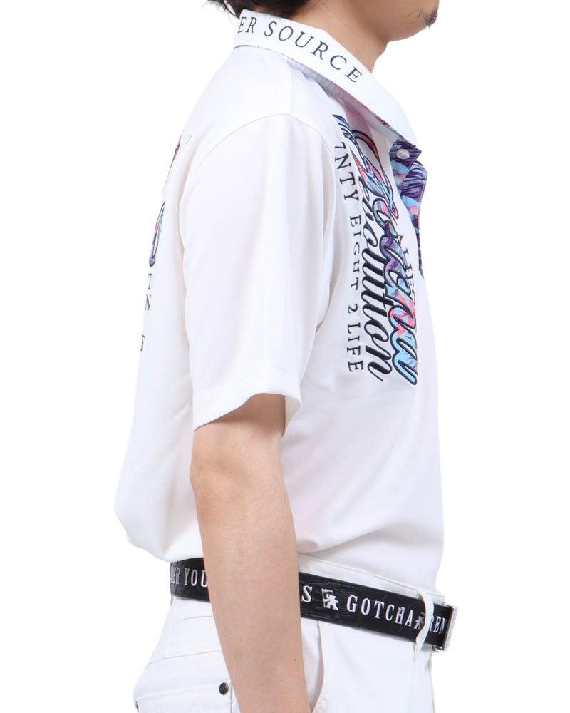 ホワイト：173cm63kg(Lサイズ着用)