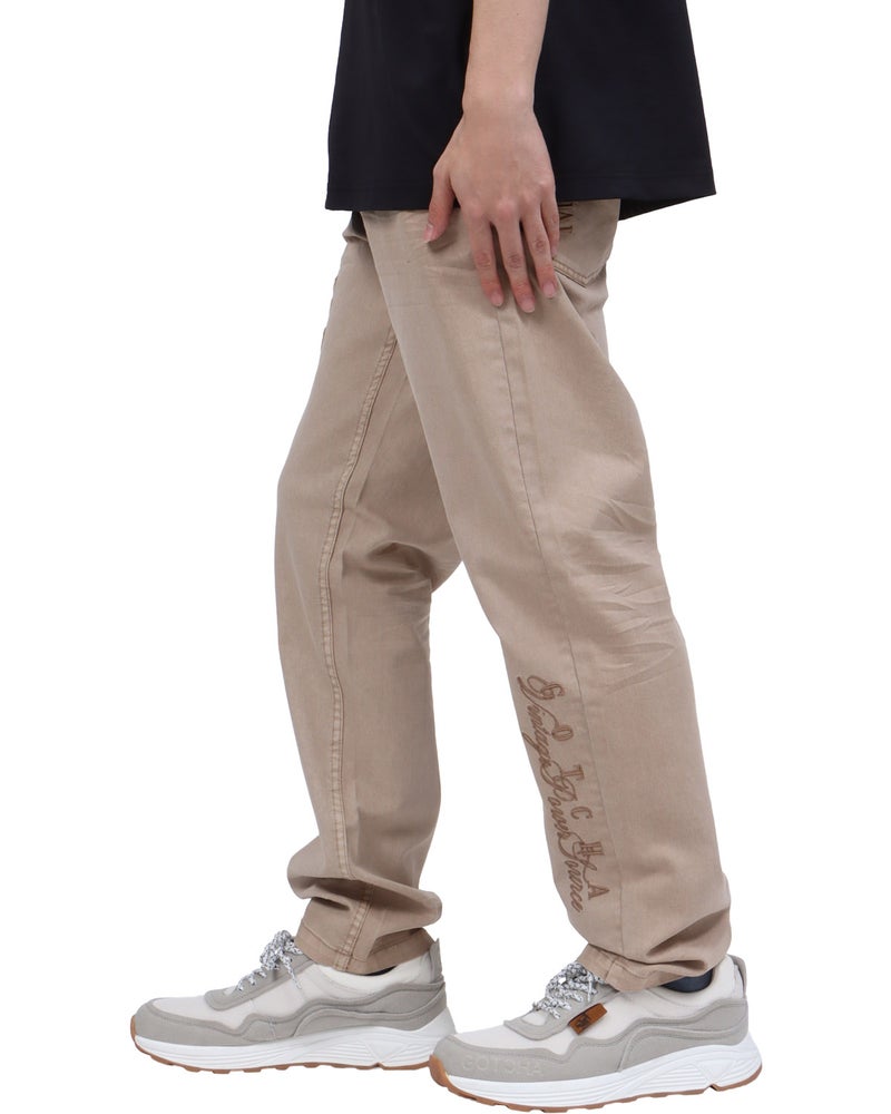 ベージュ：173cm63kg(Lサイズ着用)
