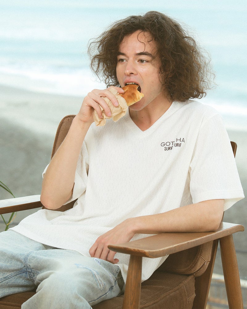 ホワイト：175cm/66kg(XLサイズ着用)