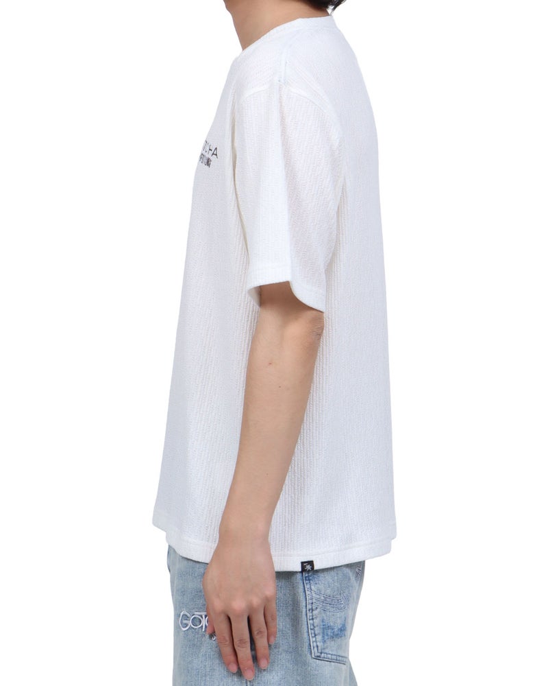 ホワイト：173cm63kg(Lサイズ着用)
