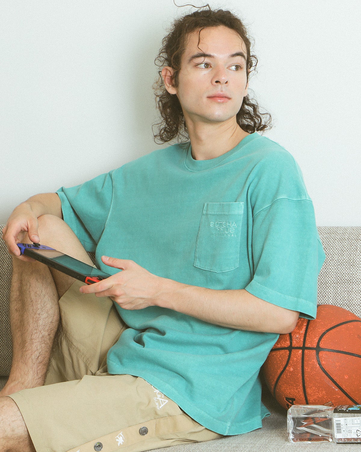 アップルグリーン：175cm/66kg(XLサイズ着用)