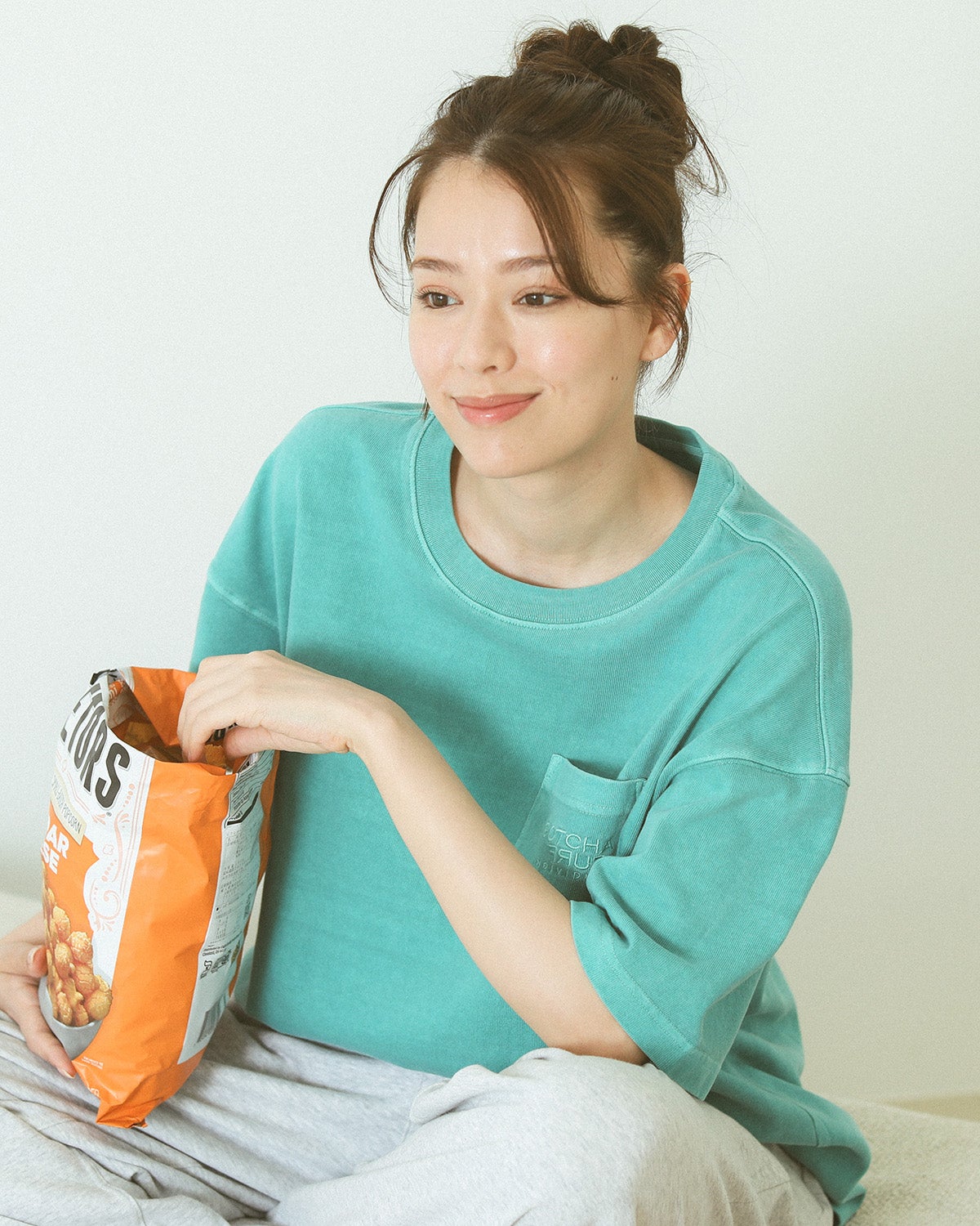 アップルグリーン：172cm(XLサイズ着用)